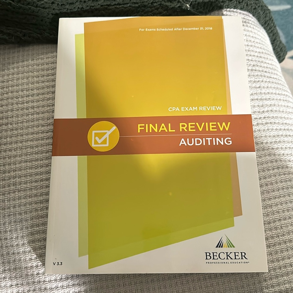Becker CPA Final Review - Auditing v. 3.3